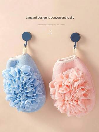 1/2pcs Bath Gloves And Exfoliating Towel, Dual-Purpose Dual-Sided Body Cleaning Tool, Home Bathroom Decor