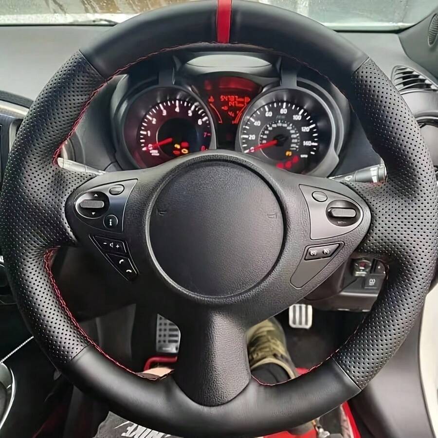 Car Steering Wheel Cover For Infiniti FX FX35 FX37 FX50 QX70 - 38CM - View 1