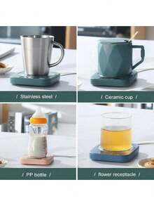 USB供电保温杯垫 - ABS材质，30°C电热饮料加热垫 - 让咖啡整个冬天都保持温暖 - 适合家庭和办公室使用 - 圣诞节、感恩节、情人节、父亲节和母亲节的完美礼物 - 仅支持保温功能，不支持加热功能。