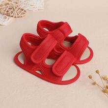 0-1岁婴幼儿软底凉鞋，6-12个月婴幼儿夏季学步鞋 - 紅色 - 查看 7