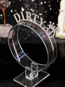 تاج ملكي "قذر 30" شريط رأس لحفل عيد ميلاد ال- 30، هدية عيد ميلاد ال- 30 للمرأة، شريط شعر، تاج، شريط شعر