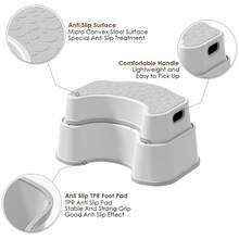 Squat Toilet Stool For Adults. Heavy-Duty Bathroom Stool Non-Slip Toilet Foot Stool, Also ForKids Step Stool. Multiple Colors Awailable - Green - View 3