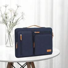 9-11 Inch Tablet Sleeve Case For IPad A16 2025, IPad Air 11 Inch M3 M2, IPad Pro 11 M4, IPad 10/9/8/7th, Galaxy Tab A9+/S9/S8/Plus 11, Side Open Carrying Bag With 4 Zipper Pockets, Navy Blue,11inch,NavyBlue - 海軍藍 - 查看 9