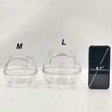 1pc Bear Shaped Semi-Enclosed Hamster/Gerbil Bathroom Hideout House, Detachable & Washable, Splash-Proof Design, Warm & Windproof Sleeping Nest, Suitable For Small Pets All Year Round - Multicolor - View 6