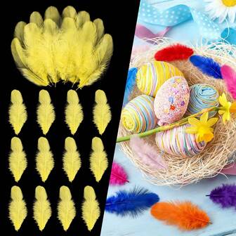 900pcs 3-5 Inch Colorful Feathers, Suitable For Kindergarten DIY Crafts, Wedding Home Decor, Dreamcatcher Making