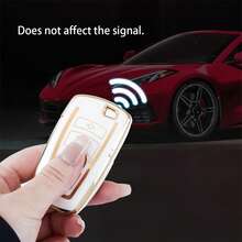 1个时尚汽车钥匙扣套，适用于宝马1系、3系、5系、7系、X1、X3、X4、X5、F10、F15、F16、F20、F30、F18、F25、M3、M4、E34 - D款 - 查看 8