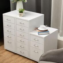 HollyHOME Archivador móvil con 6 cajones Organizador de Archivos rodantes archivador de Oficina Armario de Almacenamiento de Metal con Ruedas para el hogar la Oficina y la Escuela Color BlancoFiling Cabinets - Negro - Ver 5