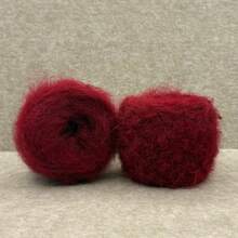 4 حزمة من خيط الصوف المخلوط بالألباكا - 760م/832 ياردة، سمك متوسط، خيط ناعم طويل الألياف، مناسب لصنع أوشحة وسترات دافئة | مجموعة صوف ناعمة للتريكو والكروشيه، مخلوط بالنايلون، متين - احمر خشبي - مشاهدة 2