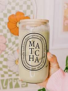 Cốc thủy tinh đựng cà phê Matcha Crazy, Cốc thủy tinh đựng trà Matcha sáng tạo độc đáo, Cốc thủy tinh đựng trà sữa buổi sáng, Cốc thủy tinh đựng đồ uống đá, Lựa chọn quà tặng tuyệt vời nhất cho những người yêu thích Matcha! - Nhiều màu - Xem 14