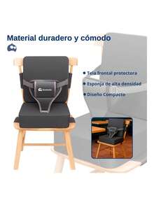 Asiento Elevador para Niños, Antideslizante, Portátil, Fácil de Limpiar. Bluelander - Gris Oscuro - Ver 4