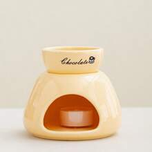 1pc Ceramic Standalone Chocolate Melting Pot, Suitable For Melting Cheese, Chocolate, Butter And Caramel. Ideal For Date Night, Birthday, Wedding And Christmas Celebrations. Also Great For Small Hot Pot, Baking And DIY Cooking Projects, Meets Various Cooking Needs. - Multicolor - View 7