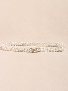 Faux Pearl Belt Elegant Valentine's Day Summer, School Fall, Autumn, Halloween