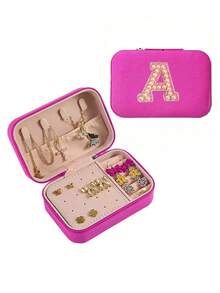 1 hộp đựng trang sức tối giản, hộp đựng trang sức PU di động cho du lịch mùa hè, hộp đựng trang sức mini đựng hoa tai, vòng cổ, nhẫn, trưng bày và cất giữ trang sức, hộp đựng trang sức dung tích lớn, thích hợp đựng hoa tai, nhẫn, vòng cổ, vòng tay, phụ kiện làm móng, Ngày của Mẹ, Giáng sinh, quà tặng Halloween, hộp đựng đồ cho phụ nữ, vật dụng thiết yếu khi đi du lịch, lưu trữ đồ dùng trong ký túc xá khi trở lại trường - Nhiều màu - Xem 101