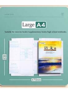 10 piezas Cubierta de libro transparente con diamantes Cubierta de libro gruesa para estudiantes Libro extracurricular Libro de cómics Cubierta protectora resistente al agua y antifouling Recomendado por el maestro de la escuela - transparente - Ver 3