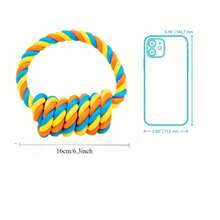 大型犬专用重型耐咬玩具，适合爱啃咬的狗狗的耐用耐咬玩具，中大型犬专用重型洁牙玩具套装，坚不可摧的幼犬磨牙拔河玩具，狗狗牙齿清洁防咬设计 - 彩色 - 查看 8