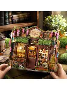 Juego de estantería del Reino de los Cuentos de Hadas, Modelo de construcción de rompecabezas 3D, Kit de manualidades de casa en miniatura DIY, Decoración de dormitorio de madera, Adecuado para adolescentes y adultos como regalo de Navidad/cumpleaños - Multicolor - Ver 7