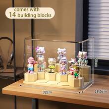 1 件透明防尘展示柜，收藏品小雕像、玩偶、模型、珠宝、化妆品展示柜