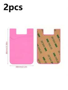 1pc Minimalist Universal Adhesive Phone Back Bag Phone Back Wallet Pocket Compatible With Most Smartphones And Protective Cases Card Covers For Vacation Card Holder Wallet Business Card Holder Credit Card Holder Women For Women For Men Card Wallet Magsafe Wallet - Multicolor - View 24