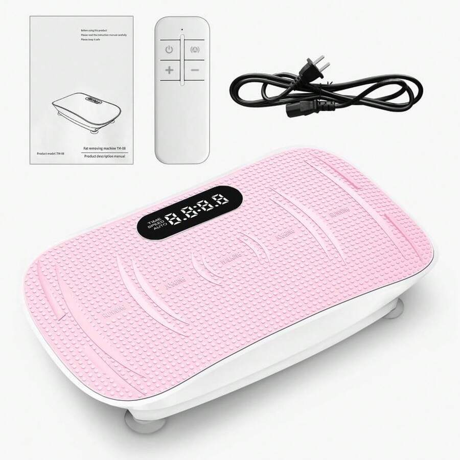 Tousains X ZenActive Vibration Plate Whole Body Exercise And Relaxation Machine With Smart Screen Low Noise Max Weight 330LB For Home Exercise Platform TikTokBlackFriday - 粉色 - 查看 1
