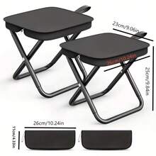 Small Camping Folding Chair, Outdoor Stool, Portable Chair, Folding Stool, Folding Chair, Outdoor Chair, Portable Seat, Fishing Chair, Fishing Stool, Equipped With Carrying Bag, Capable Of Bearing Up To 330 Pounds