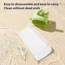 WADY 1 Piezas Extensor de Grifo para Niños,Faucet Extender for Kids de Agua de Silicona,Extensor De Grifo Para Niños Pequeños,Alargador de Grifo de Dibujos Animados para Niños,Prueba de Salpicaduras (Verde) - Amarillo - Ver 3