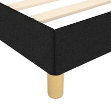 vidaXL Bettgestell Mit Kopfteil Schwarz 90x190 Cm Stoff - Black - View 8