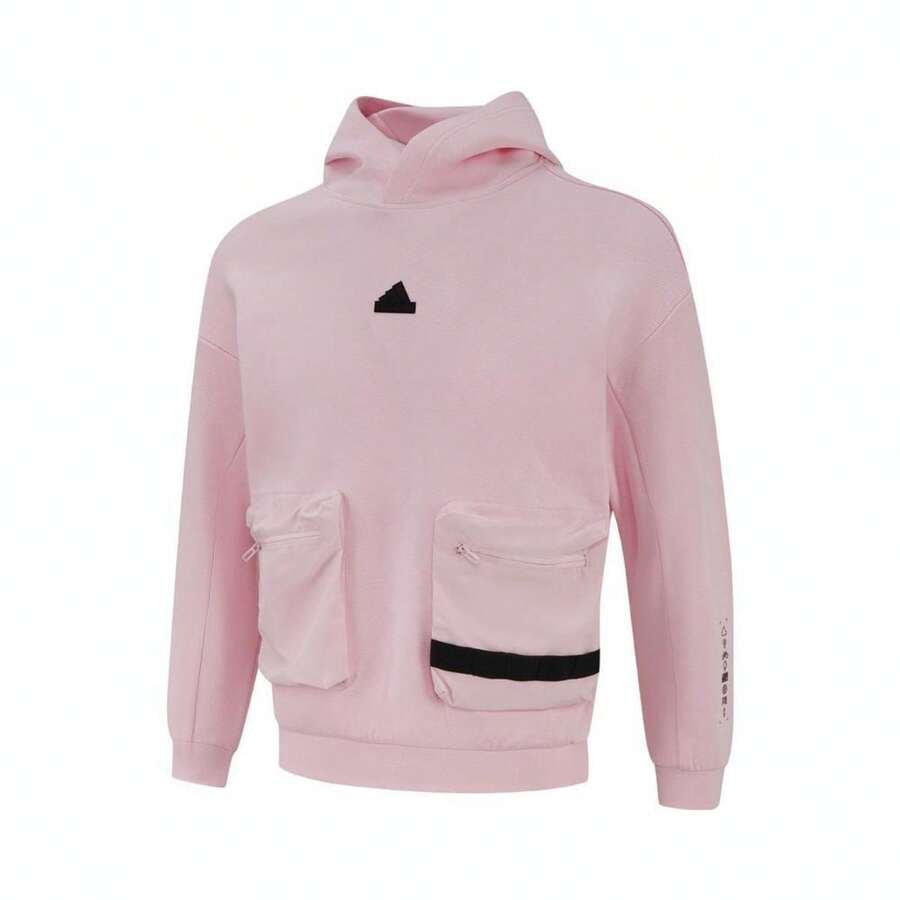 Adidas 少女春秋季连帽卫衣 JE8656 - 粉色 - 查看 1
