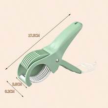 2 piezas Rebanador de acero inoxidable para verduras y frutas, cuchillo para cortar zanahorias, plátanos, pepinos, herramientas de cocina para ensaladas - Multicolor - Ver 9