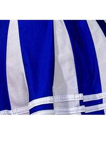 In Stock Sexy Baby Cheerleader Cosplay Blue Set, Basketball, Baseball - Blue - View 5