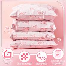 20pcs Mixed Packaging Bags & Poly Mailers, Shipping Bags, Plastic Bags For Packaging, Waterproof And Multi Purpose Packaging Bags For Small Business, Shipping Bags For Clothing Boutique Supplies With Self Seal Strip, Fashionable Floral/Leopard/Marble/Bow Prints Poly Mailer Shipping Bags For Transportation Back To School,Clothing, Books, Daily Essentials, Mixed Size - 混色-大號(20pcs) - 查看 8
