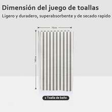 Toallas de Baño de Alta Calidad,Toallas de Baño Grandes,2 Pack Juego de Toalla de Vellón Coral,Ultra Suave de Secado Rápido,Altamente Absorbente,Fuerte Absorción de Agua para Hotel, Gimnasio - Gris - Ver 3