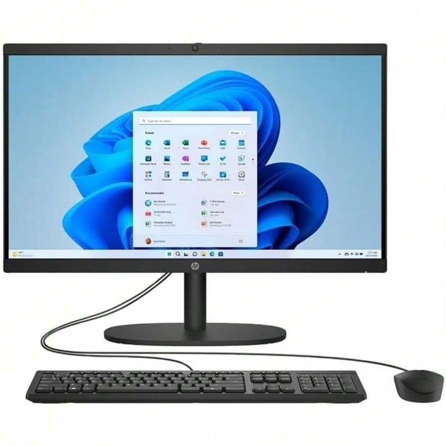 Certified Refurbished - HP HP 22 22-Dg00 21.75" 8GB 256GB SSD Pentium® Silver J5040 2GHz WIN11H, Black - US A Type Plug(110-127V) - View 1