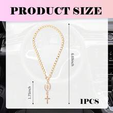 Car Steering Wheel Charm,Unique Car Mirror Hanging Accessories As Decoration,Stylish Crosses Charms Steering Wheel Christian Accessories - 1 - 查看 5