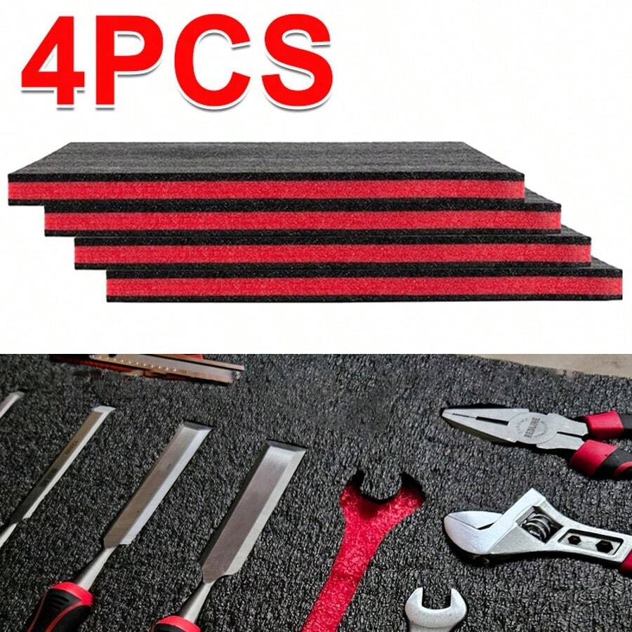 Tool Box Foam Inserts High Density Easy To Use Non Slip Tool Box DIY Storage - Black - View 1