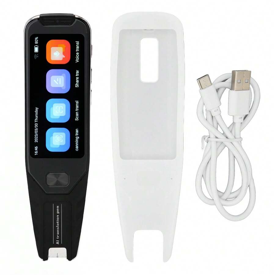 Pluma Traductora Inteligente con Pantalla Táctil de 3.5 ", 134 Idiomas, Bluetooth HD, para Estudio, Color Negro - Multicolor - Ver 1