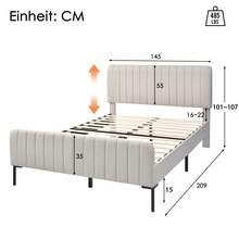 Bed Bases & Foundations - Gray+Beige + Linen-1 - View 2