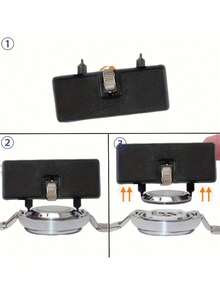 15pcs Luxury Professional Watch Repair Tool Kit, Stainless Steel, Including Case Back Opener, Hammer, Spring Bar, Link Remover And Watch Repair Adjustment Box