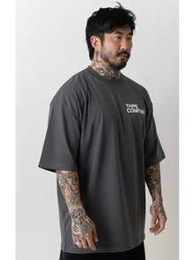 Oversized Company T-Shirt - Dark Grey - View 3