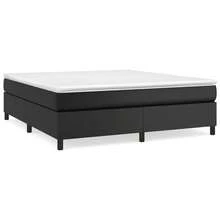 vidaXL Telaio per letto a molle insacchettate nero, 180x200 cm, in pelle sintetica - nero - Visualizzare 2