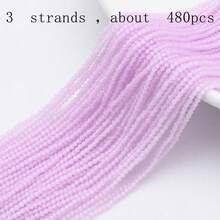 3颗2毫米刻面玻璃珠，色彩缤纷的DIY珠宝配件，可用于制作手链、项链、腰链和其他女士饰品。 - 2mm球 - 查看 59