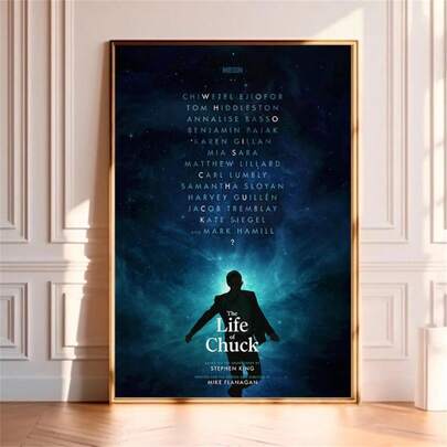 1 Pc The Life Of Chuck Movie Poster, High Quality Canvas Print, Wall Art, Room Decor, Art Poster For Gift Unframed, Wall Decor, Modern Minimalist Style Posters, Living Room And Room Decoration, Bathroom Decoration, Ideal Gift