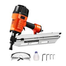 Framing Nailer, 80-120PSI Air Nail Gun, 2" To 3-1/2" 21 Degree Full Round Head Pneumatic Framing Nailer With Tool-Less Depth Adjustment & Dual Trigger Modes, Ideal For Framing Decking Flooring - 基本版 - 查看 8