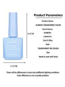 Jelly Gel Polish Set Fall Colors Translucent Ice Jelly Gel Nail Polish For Women All Seasons Red Green Blue Pink Nail Manicure Kit Salon DIY At Home Christmas Gifts For Women Same Color Same Bottle 15ml 0.5floz - 彩色 - 查看 8