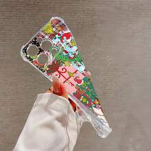 Funda transparente para teléfono con diseño navideño del , resistente a caídas y con cuatro esquinas reforzadas. Compatible con teléfonos ,  17,  16 Pro Max,  15 Pro Max,  13 y  12. Fabricada en TPU para una protección eficaz contra golpes y caídas. Un regalo ideal para familiares, amigos, seres queridos, parejas y para celebrar la Navidad. - transparente - Ver 6
