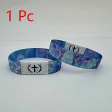 1pc Bible Verse Bracelet, NFC Enabled Christian Daily Prayer Text Bracelet, Unisex, Suitable As Holiday Gift For Halloween, Christmas, New Year - Multicolor - View 37