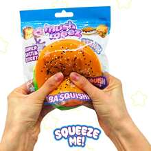 Taba Squishy - Burger (Jumbo) Large, 3.5" Super Soft & Sticky Layered TABA Squishies - Squish, Squeeze, Great For Stress Relief - Sensory / Fidget Play Food Squishy Toys For And Adults, Toys - Xúc xích - Xem 11