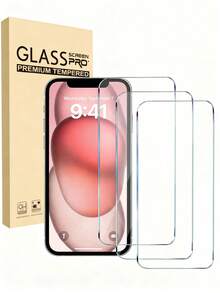 3片/套，兼容苹果机型，全屏高清透明钢化玻璃屏幕保护膜。透明清晰，不变形，防震防刮。适用于所有苹果X/XR/11/12/13/14/15/16/17/17 Pro/17 Pro Max/17 Air系列机型。 - 無色 - 查看 35