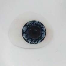 JeweLens 1 Pair Cat Eye Lenses, Animal Dog Themed Invisible Contacts - Blue - View 4