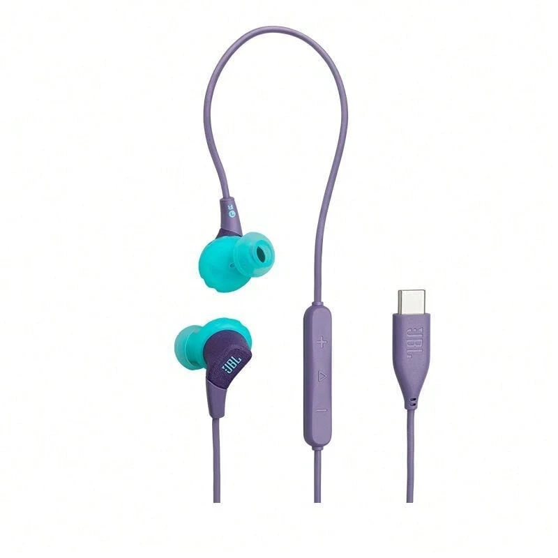Tai nghe thể thao Bluetooth đeo cổ JBL Run3 BT, tai nghe chạy bộ, tai nghe nghe nhạc nhét tai. - Màu tím - Xem 1