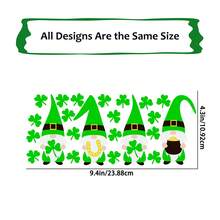 4片装圣帕特里克节幸运图案UV DTF杯贴，适用于16盎司利比玻璃杯 - 防水3D水晶转印贴纸，可用于DIY手工制作、马克杯、笔记本电脑等 - 多色-款式3 - 查看 6